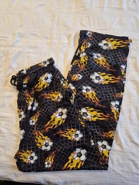 Loungewear men's M or L soccer ball lounge or pajama pants NWOT